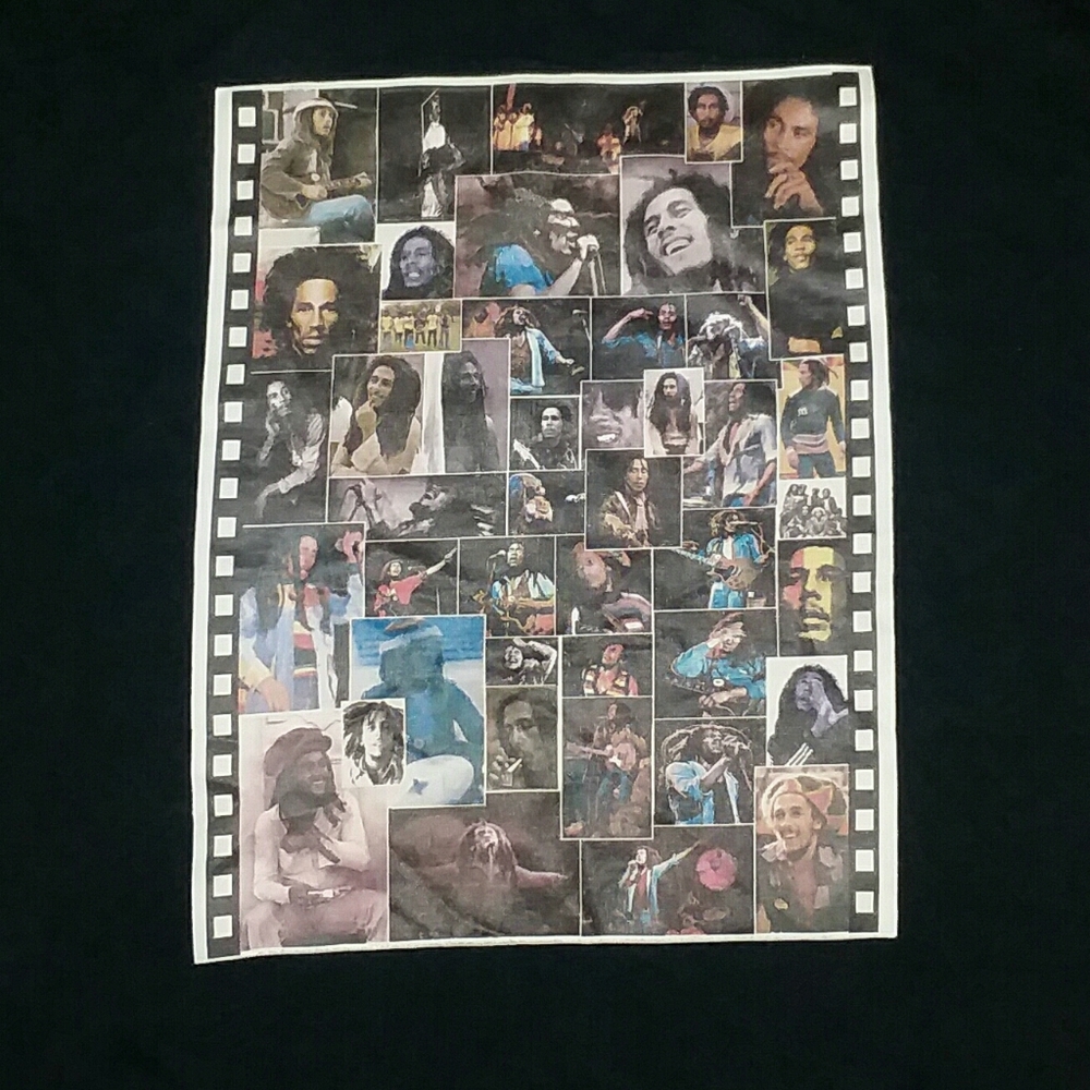 Bob Marley Photo rare vintage t shirt XL Reggae